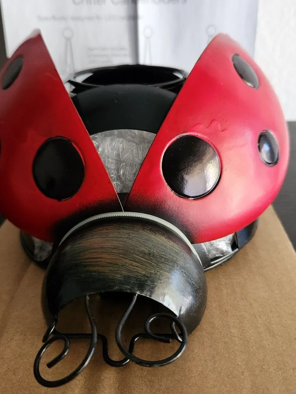 Citter Candleholder Ladybug - LED Candle Use Hanging Chain & LED candle Included
